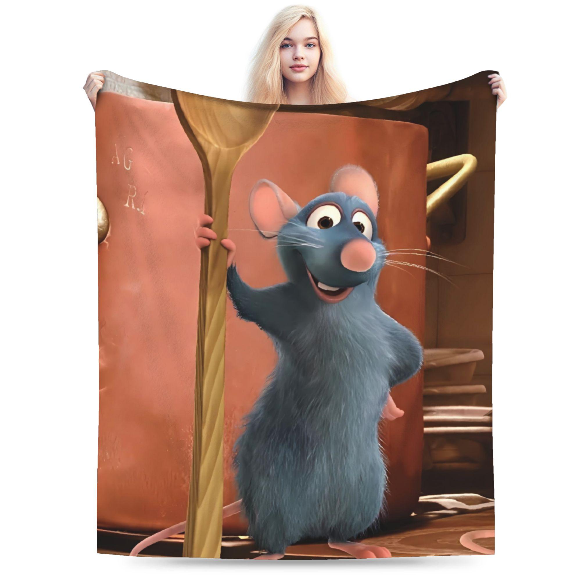 

Cute Ratatouille Blanket Warm Soft Comfortable Plush Bedding Throws For Boy Girl Bedroom Flannel Bedspread Bed Cover 75x90cm