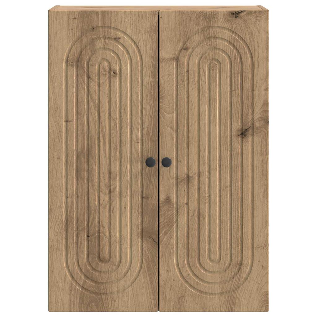 Wall Mounted Cabinet Artisan Oak 66 x 34.5 x 90 cm Engineered Wood