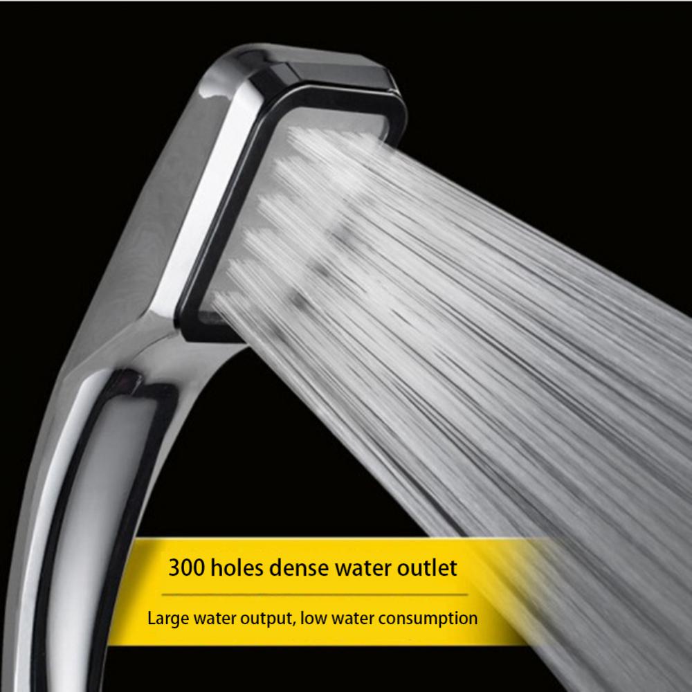 Pressurized 300 Holes High Pressure Rainfall Shower Head Water Saving Chrome Sprayer Nozzle Bathroom Accessories And Hose Bracke