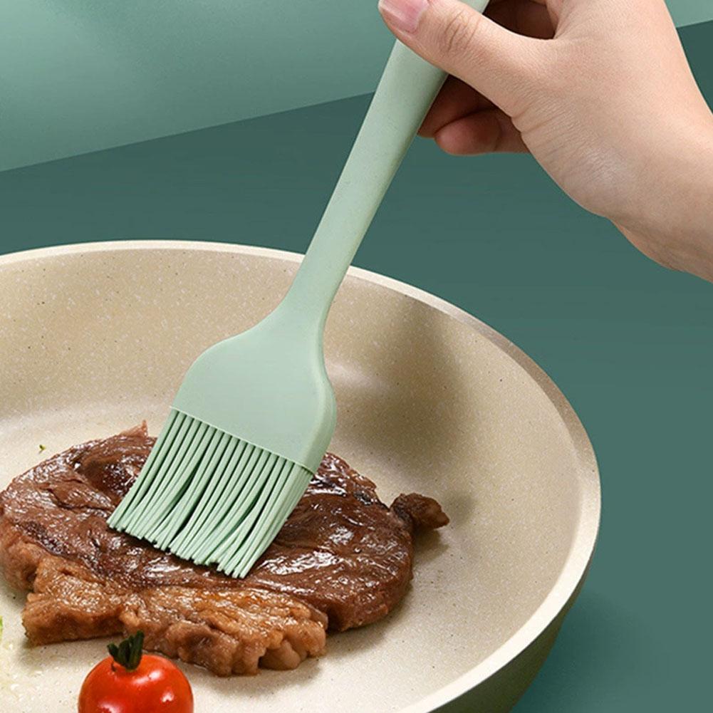 6-teiliges/Set Silikonspatel-Set Hitzebeständig Antihaft-Spatelwender Schaber Ölpinsel zum Kochen Backen Mischen Küchenwerkzeug