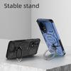 KEYSION Shockproof Magnetic Case for Huawei Nova 13 Silicone+PC Upright Live Metal Ring Stand Phone Back Cover for HUAWEI Nova13