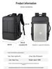 Expandable High-End Laptop Backpack with Shoe Compartment
