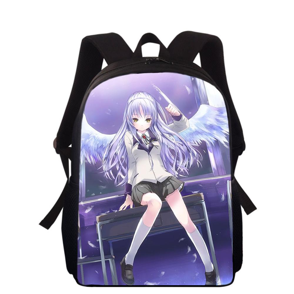 Angel Beats Tachibana Kanade 16" 3D Print Kids Backpack Primary School Bags for Boys Girls Back Pack Students School Book Bags
