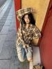Stylish Spring 2026 Korean Plaid Scarf Shirt - Women's Loose Long Sleeve Top