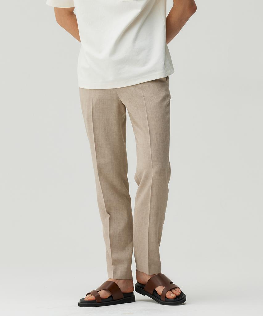 MINDBRIDGE [Cool] Tapered Two-Tone Elastic Waist Pants - 2 Colors