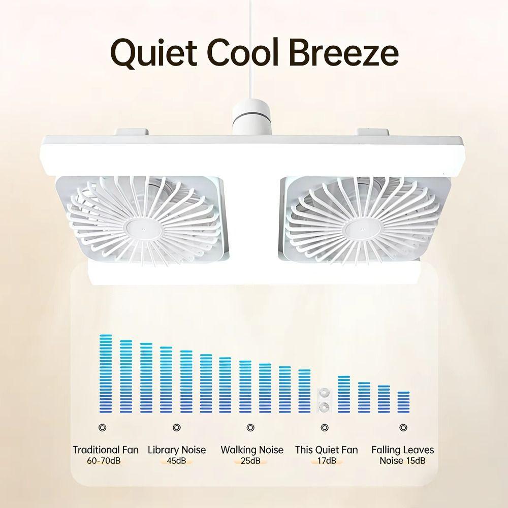 60W Power LED Deckenventilator Doppelblatt Fernbedienung Ventilator Super Wind Doppelreihenventilator Heimgebrauch