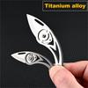 MINI High Hardness D2 Blade Knife Titanium Alloy Stainless Steel Pocket Folding Knife Key Chain Portable Utility Knife EDC Tools