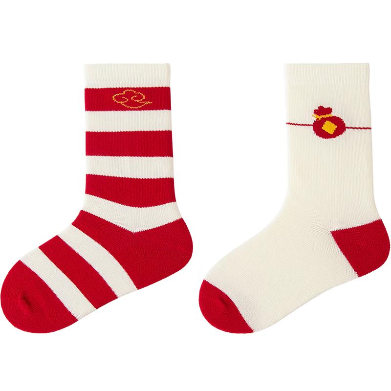 Minibala New Year Red Edition Mid-Calf Kids Socks L