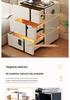 Solid Wood Smart Bedside Table with Wireless Charging, Modern Minimalist Design, Three-Layer Storage, Floor-Standing for Small Apartments.