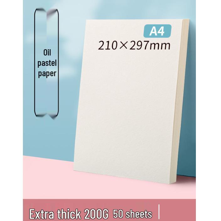 Thickened Square Oil Pastel Paper: Children's Doodle & Drawing Set