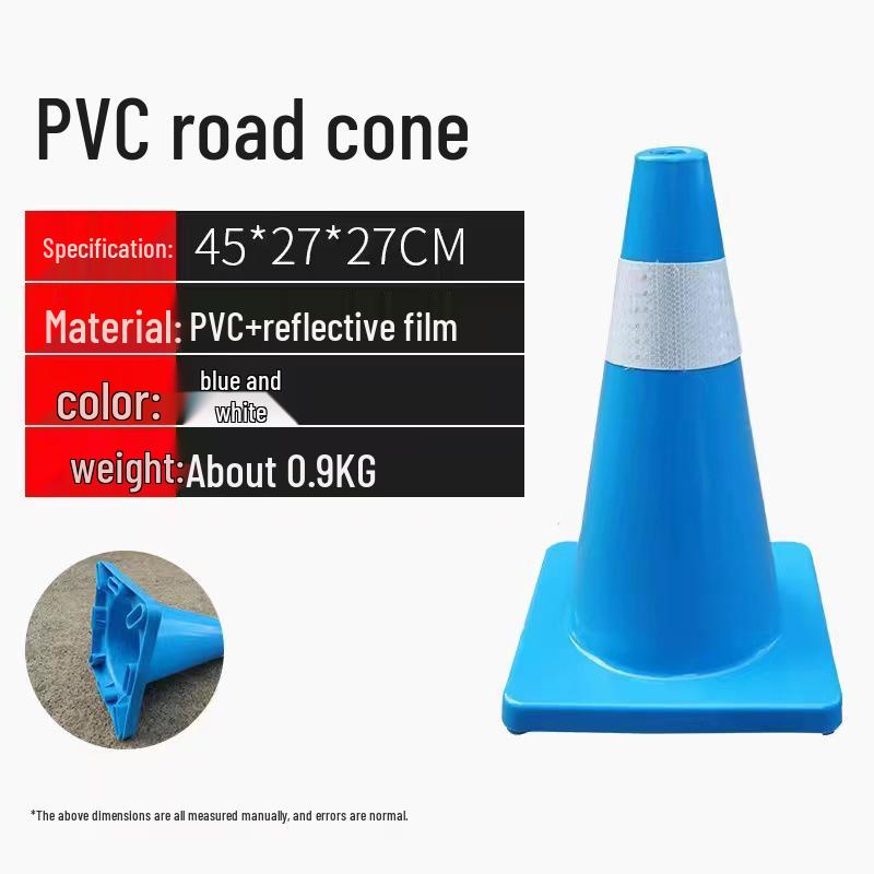 Reflective PVC "No Parking" Traffic Cone - Safety Roadblock & Ice Cream Bucket/Cup Design