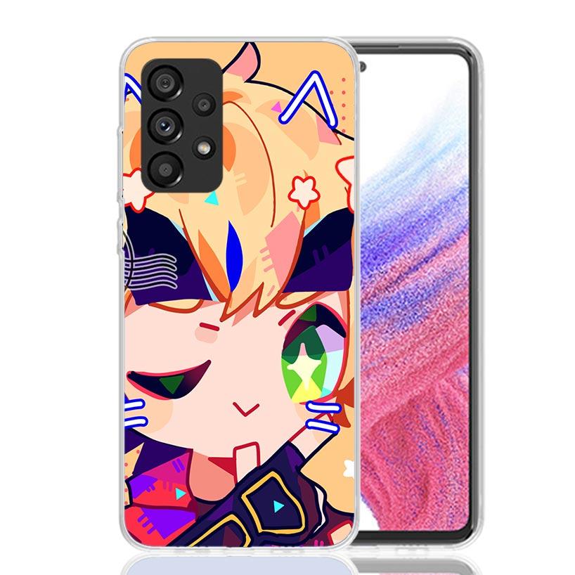 Genshin Impact Cute Star Eyes Phone Case For Samsung Galaxy A13 A14 A15 A16 A53 A54 A55 A56 A33 A34 A35 A36 A23 A24 A25 A26 A05S