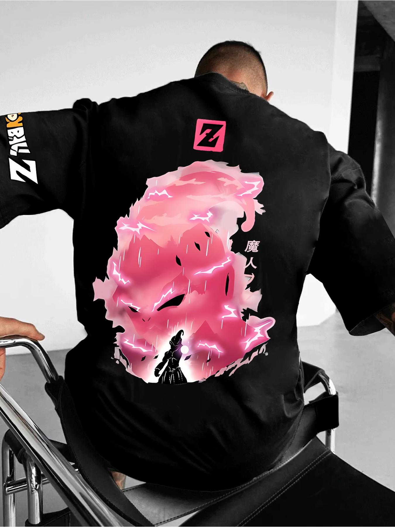 

Dragon Ball Anime Broly Black Pattern Printed Tshirt Green Hair Power Boost Z Logo DAS Printed Super Saiyan Streetwear 3XL