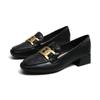 Loafers Women 'S Retro Mary Jane Shoes Spring Shoes Women 'S Large Size High Heels Thick Heel Square Toe Mary Janes Shoes