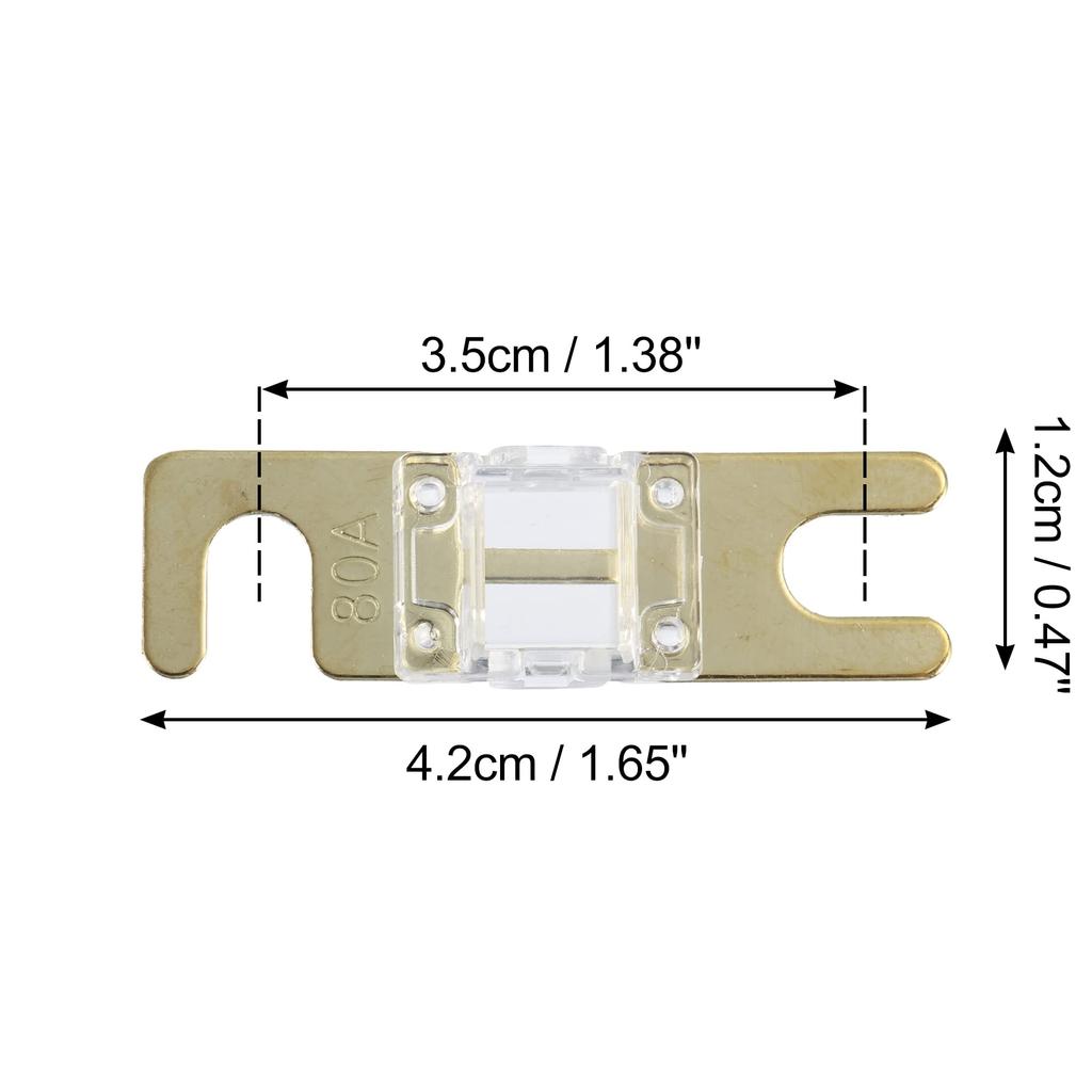 uxcell 80A AFS Mini ANL Fuse Replacement Electrical Protection for Car Truck Motorcycle Boat Audio CD 10pcs