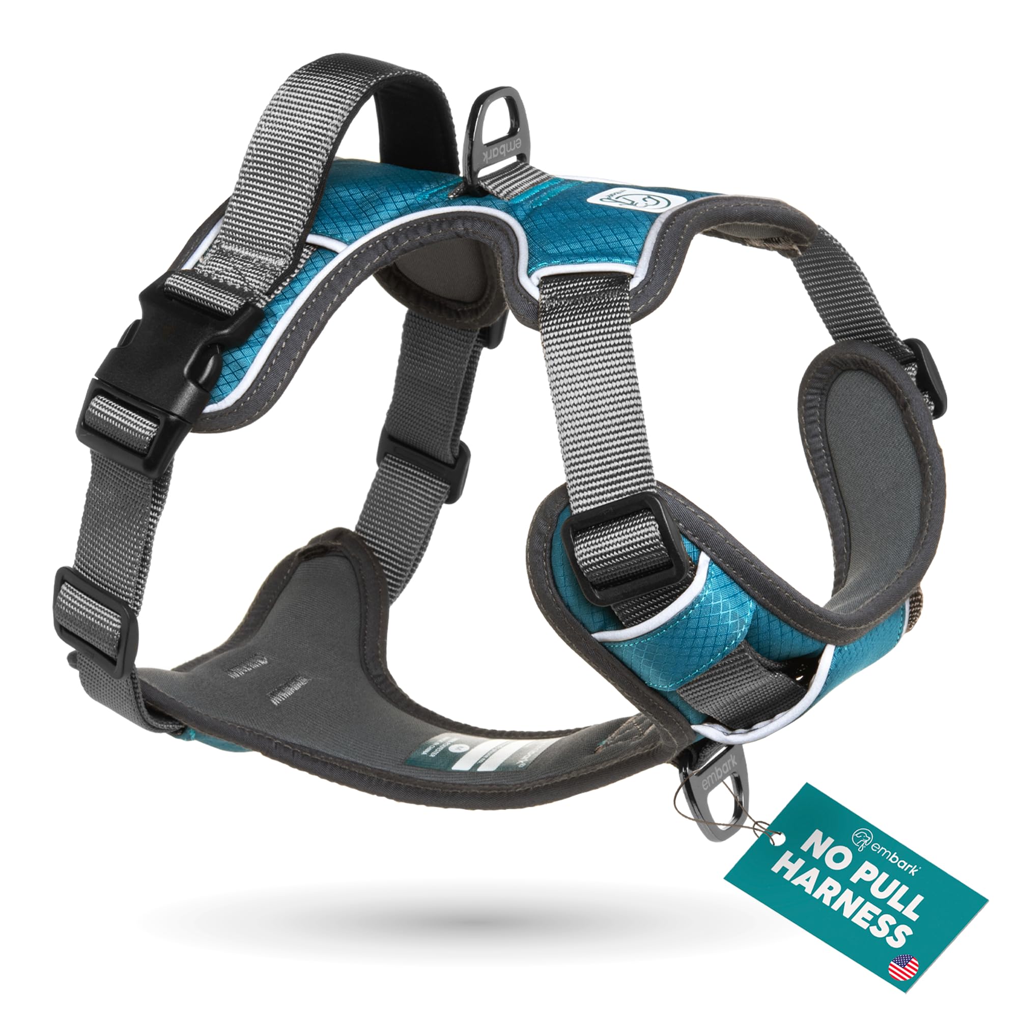

Шлейка для собак Embark Pets Adventure, розмір малий, бірюзова,