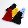 Cute Winter Custom Kids Beanie Hat High Quality Fashion Promotional Custom Embroidery Knitted Hat Solid Color Beanie Hat Style 4