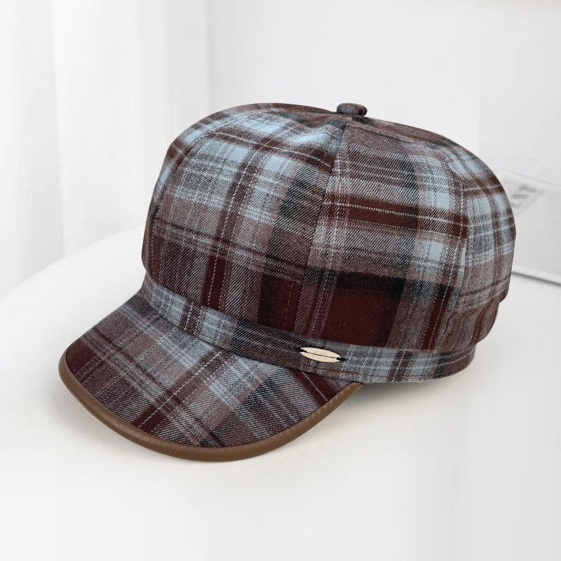 Osmihranná čepice pro děti Retro a univerzální Teplá baretka typu Newsboy Odolná proti větru a zvýrazňující obličej Malý baret pro podzim a zimu