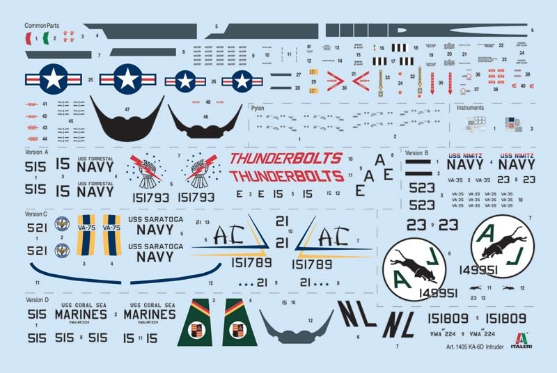 Platz Italeri 1/72 Scale American KA-6D Intruder Plastic Model Kit IT1405 (Airplane)