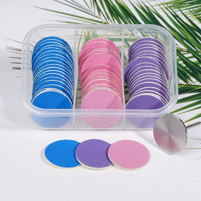 25 MM Pedicure Disc With Replaceable Sanding Paper Set For Calluses Removal Electric Universal Foot Files Dead Skin Cleaner Tool