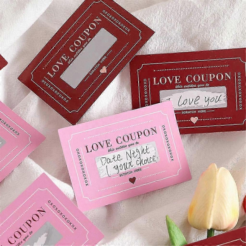 Valentine'S Day Scratch-Off Card Diy Couple Dating Card Anniversary Scratch-Off Card