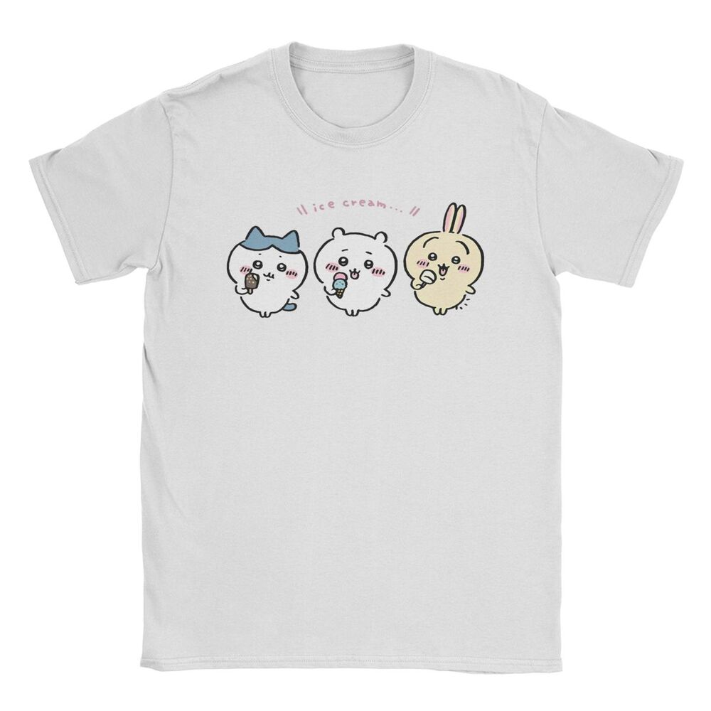 

Chikawa Drawing T Shirt Men 100% Cotton Amazing T-Shirt Crew Neck Cartoon Cute Tee Shirt Short Sleeve Tops 6XL 4XL