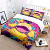 Free Shipping! Cute P-Psyduck Theme Bedding Set 3 Pieces Quilt Cover Pillowcase  Us Twin Adult Bed Cover Bedroom Set Kids Gift