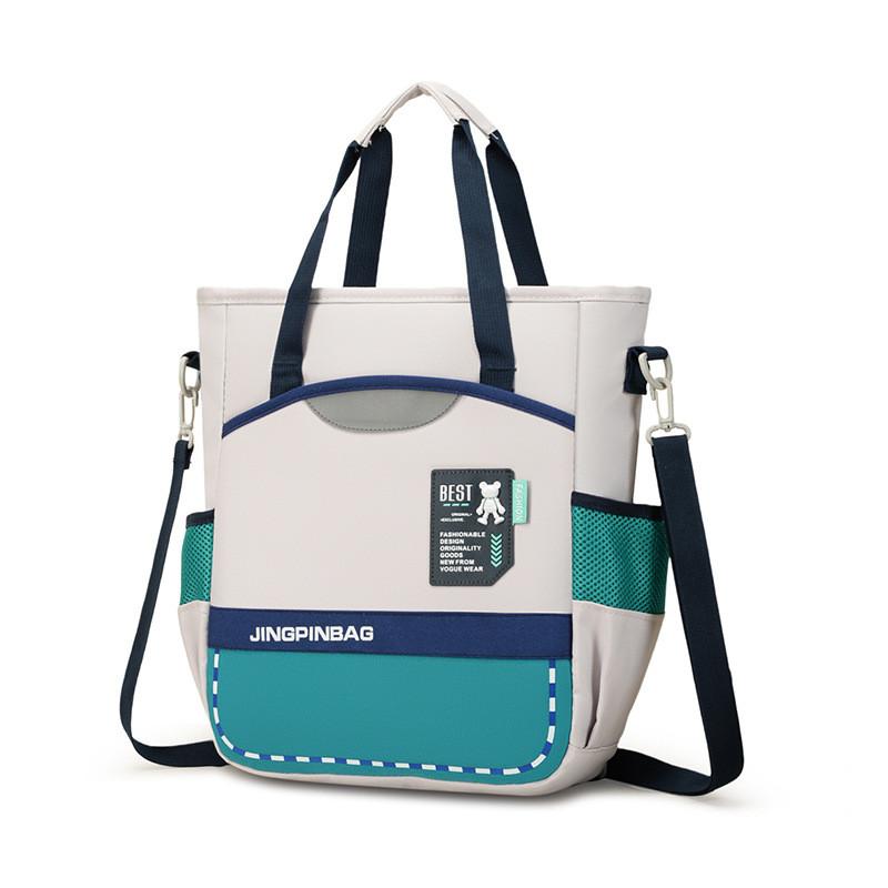 And Adorable Spacious Childrens Tote Bag In Soft Colors For Art Supplies Books And