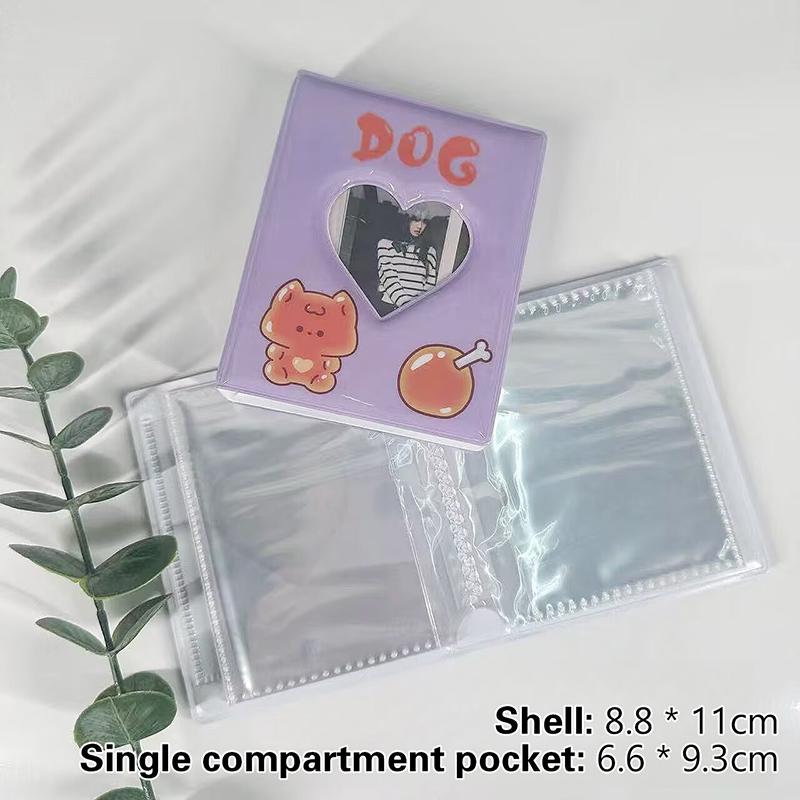 40 Positions Kpop Binder Photocards 3 Inch Love Heart Hollow Collector Book Idol Photocards Holder Book Binding Machine