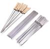 Chicken Beef Vegetable Sticks Stainless Steel Bamboo Handle Turkish Kebab Sticks Skewew BBQ Skewers Kabab Maker