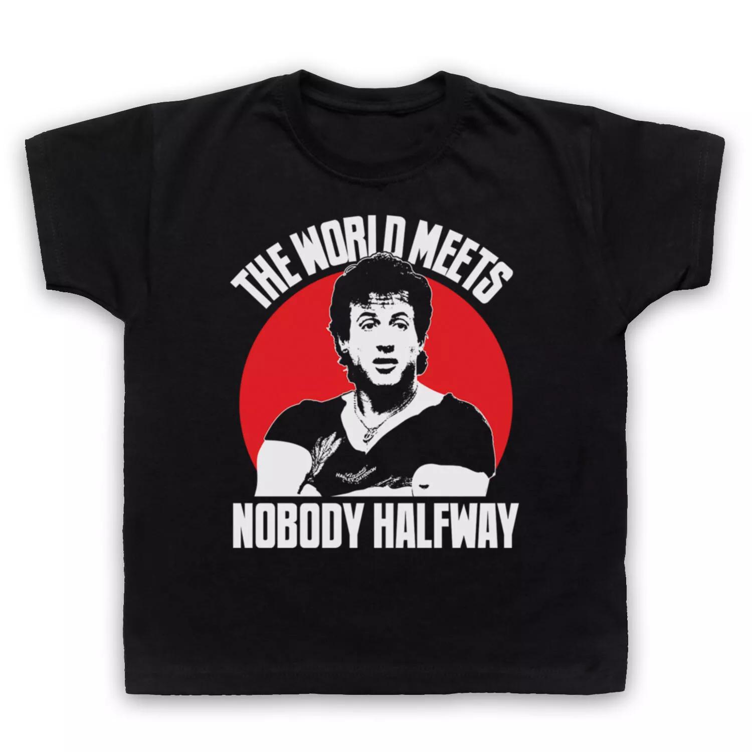 NOBODY HALFWAY UNOFFICIAL OVER THE TOP HAWK WORLD MEETS KIDS CHILDS T-shirt 160