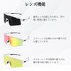 FOCUHUNTER Polarized Sports Sunglasses with 3 Interchangeable Lenses (Polarized, Yellow, and Pink Mirrored Lenses), White Half Frame, Cycling Glasses