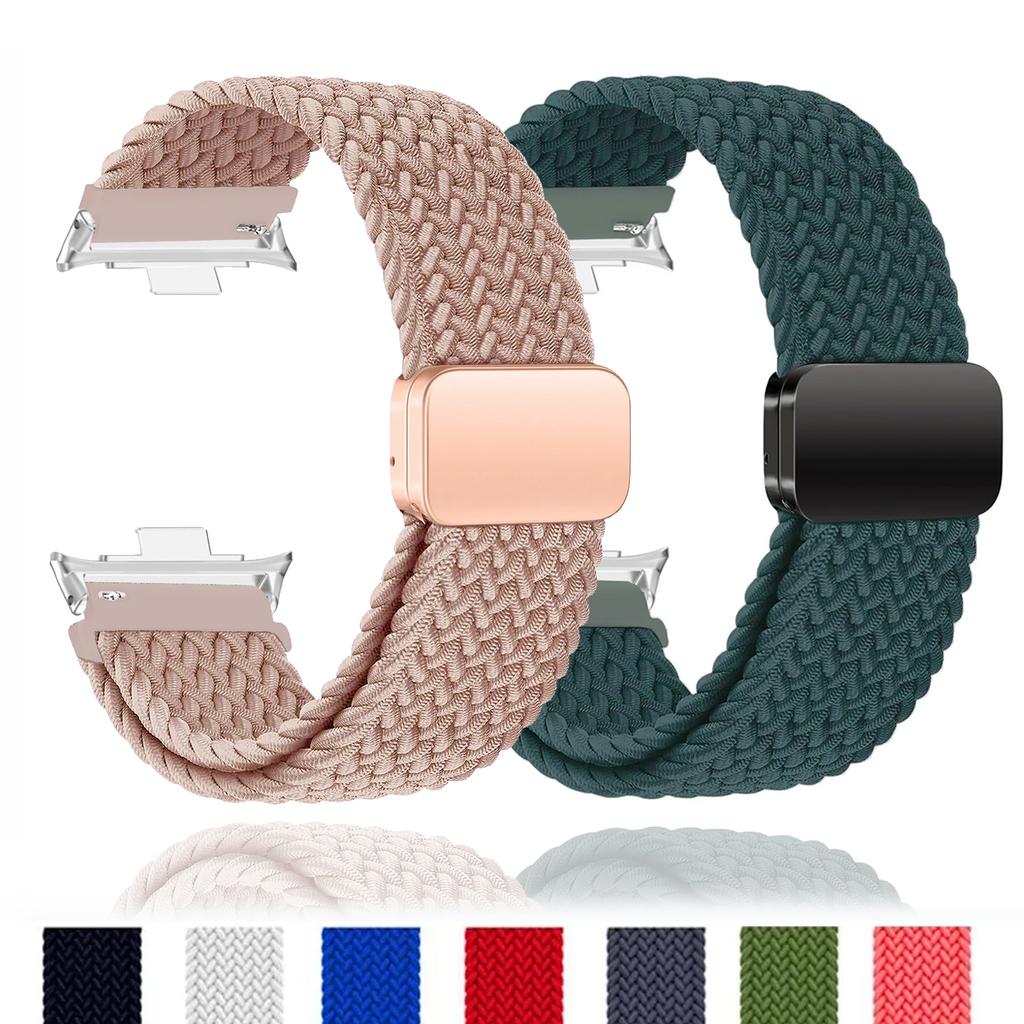 Magnetic Loop for Xiaomi Redmi Watch 4 Strap Adjustable Braided Sport Nylon Replacement belt correa bracelet Miband 8 pro band