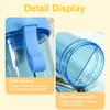 Creative Water Cup,One Cup Of Two Different Drinks Two Straws Couple Outdoor Drinking Cup For Camping Hiking Backpacking Travel