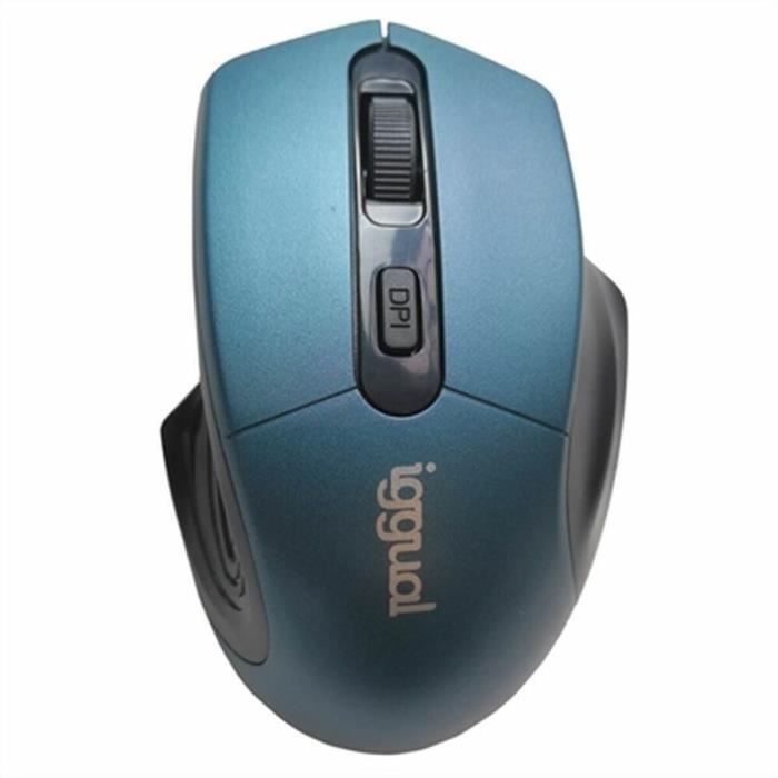Souris Iggual ERGONOMIC-L 1600 Dpi Bleu