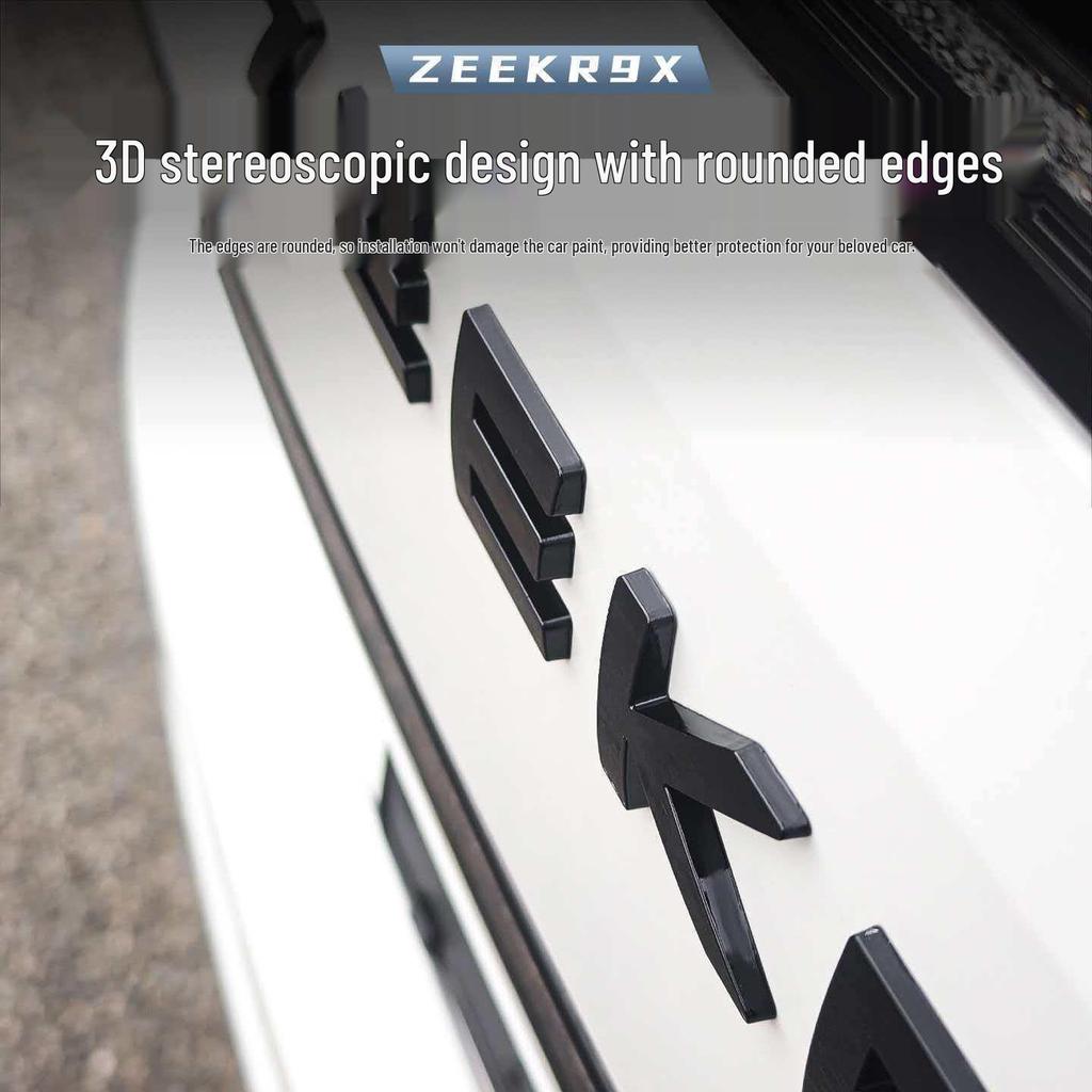 Black Decorative Covers for 9X Car Emblems, Metal Protection Mod Accessories
