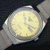 VINTAGE SEIKO 5 AUTOMATIC 6309A JAPAN MENS GOLDEN COLOR DIAL WATCH a701515-5 R206b-a701515