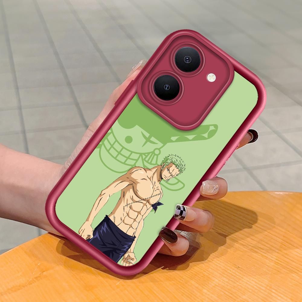 

Мягкий силиконовый квадратный чехол с рисунком лестницы для телефона, полное покрытие, противоударный защитный резиновый чехол для камеры для Vivo Vivo Y31 2021 темно-красного