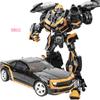 Deformation Action Figure Toys Black Bumblebe Transformation Robot Hornet Warrior Model Autobots Car BB02 BB01 MPM03 Poseable Articulated Scale
