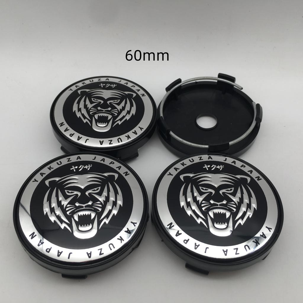 AAZT1 4pcs 3D New 56mm 60mm For Car Wheel Hub Center Cap Emblem Badge Covers Sticker Decals Styling Accessories