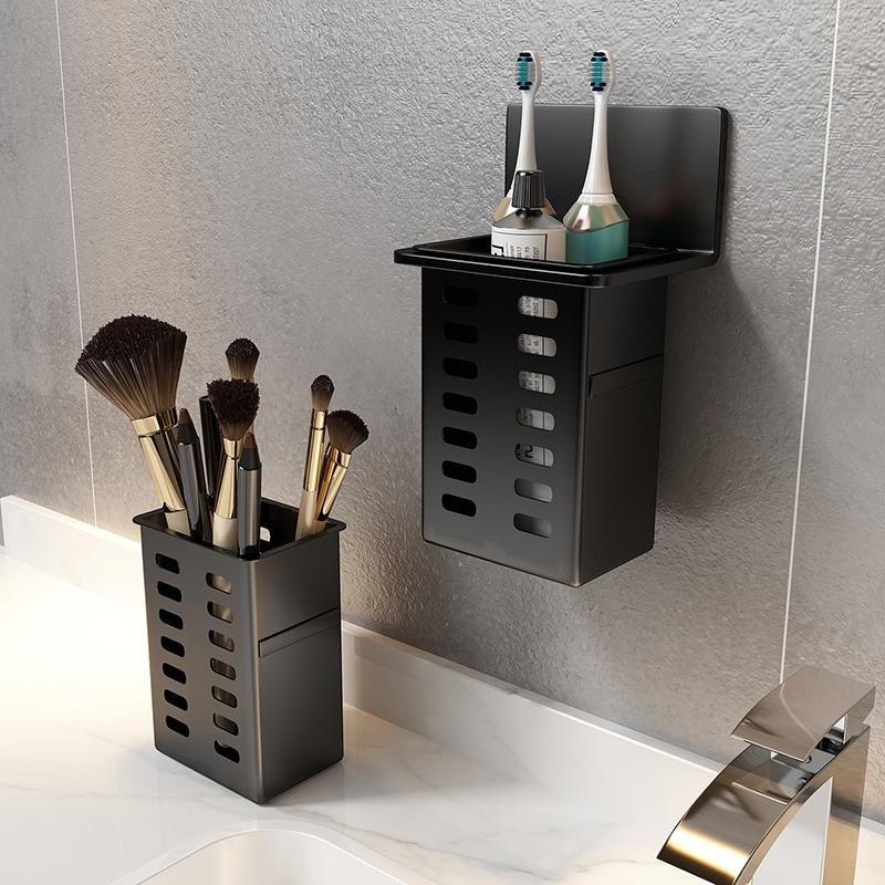 1 Functional Toothpaste Bathroom Toothbrush Stand Wall-mounted Toothbrush Storage Rack Bathroom Storage Rack
