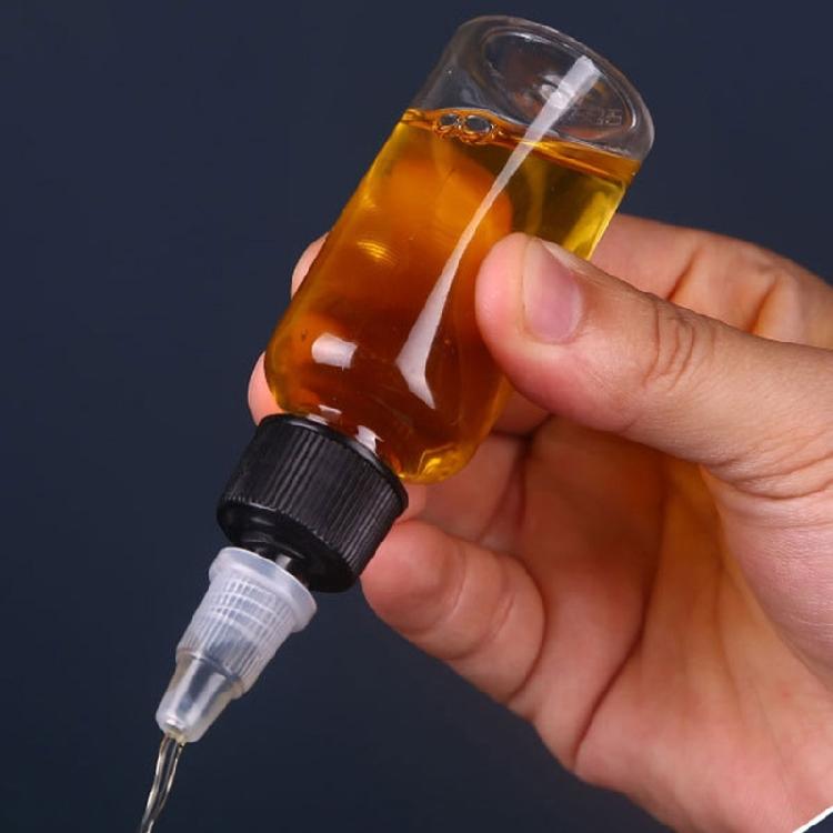 10pcs Squeeze Bottles with Pointed Mouth Lid Square Bottles for Oil and Sauce