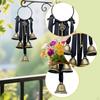 Witch Door Knob Hanging Bell Pendant Handmade Supplies Meaningful Wind Chime Hanger for House