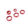 Red Alloy Center Console Switch Button Ring Knob Covery trim For Hummer H3 05-09