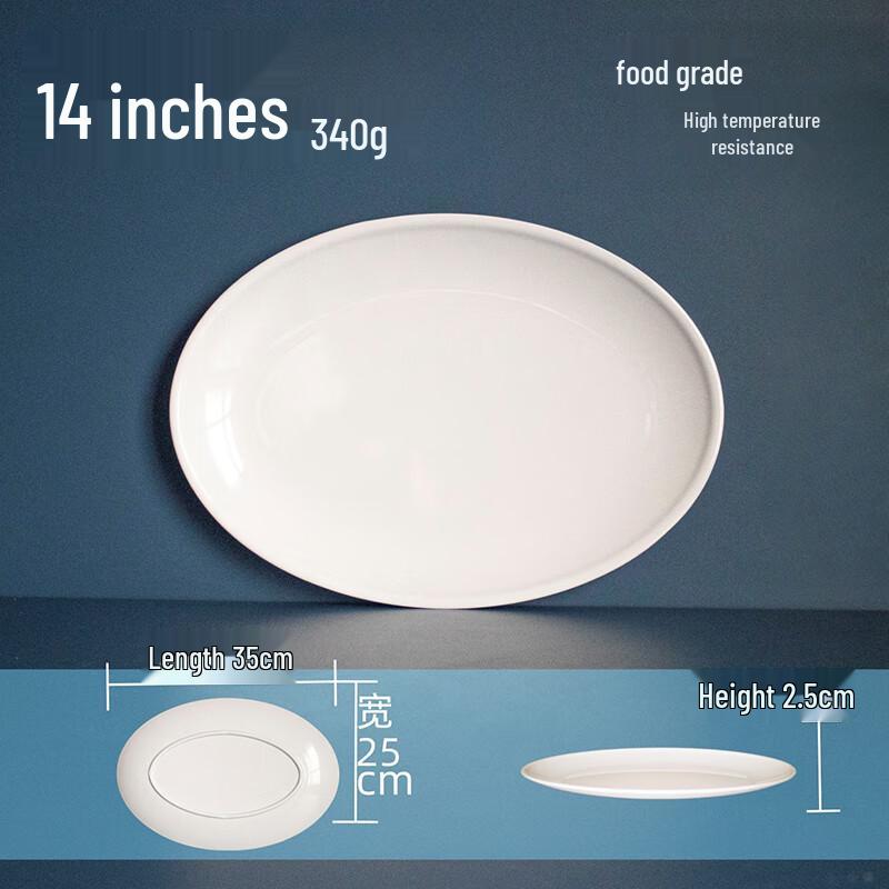 Collezione di Piatti e Servizio in Melamina Bianca Lijia Fitment