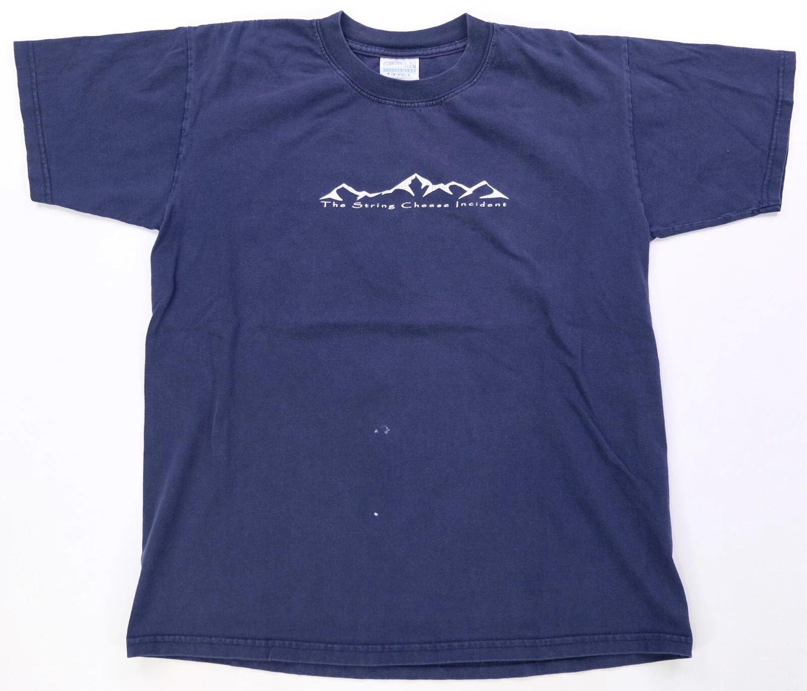 Rare VTG The String Cheese Incident Tour Mountain Graphic T Shirt 2000s Band M 4XL