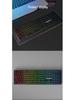 Chibao HW108 Silent Mechanical Keyboard, Red/Tea Axis, 3-Mode, Colorful Lighting for Gaming & Office.