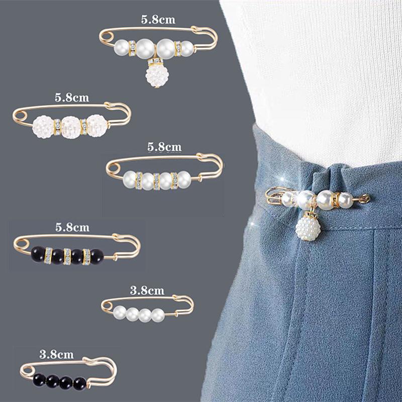 Ainameisi - Women's Metal Leak Proof Brooch Korean Fashion 8-Piece Set Flip Clothing Corset Brooch DIY Accessories