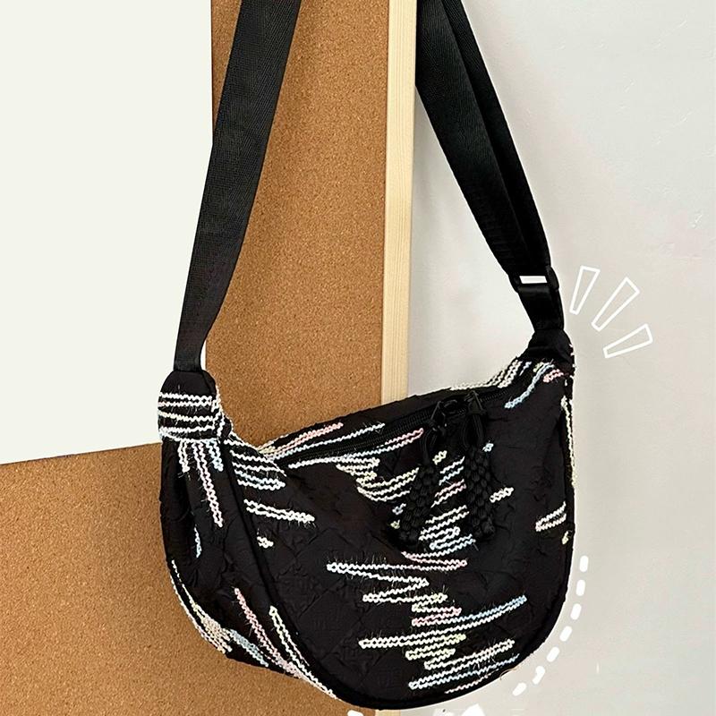 Nylon Messenger Crossbody Bags Trendy Ladies Dumpling Bag Casual Large Capacity Satchel Shoulder Bags