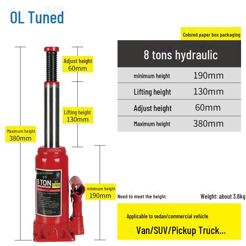 Hydraulic Car Jack for Off-Road Tire Changes (2T/3T)